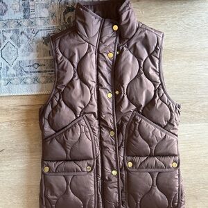 Jcrew full price store Quilted Brown Vest